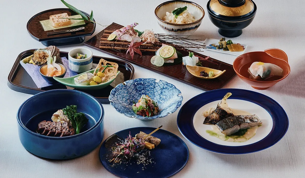 Waho Kaiseki คอร์สจานเล็กจากวัตถุดิบภูเขาและทะเลของอาวาจิ